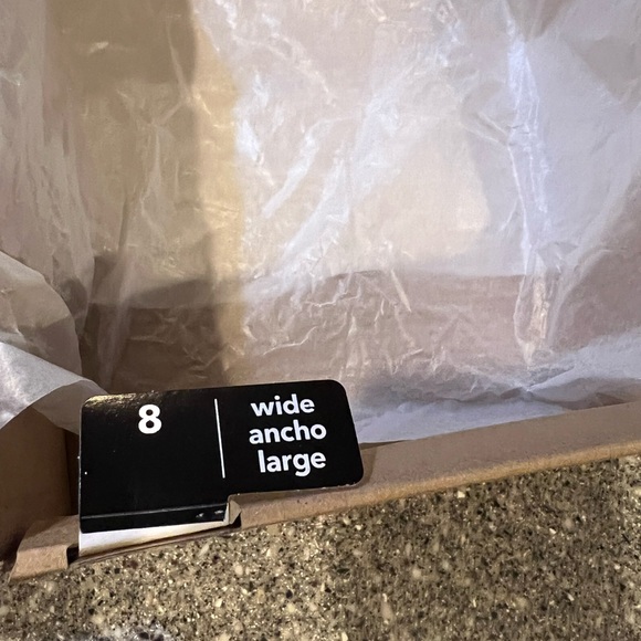 Comfort Plus by Predictions Women's Swanky Black White Embellished Wedge. 8W - Picture 9 of 11